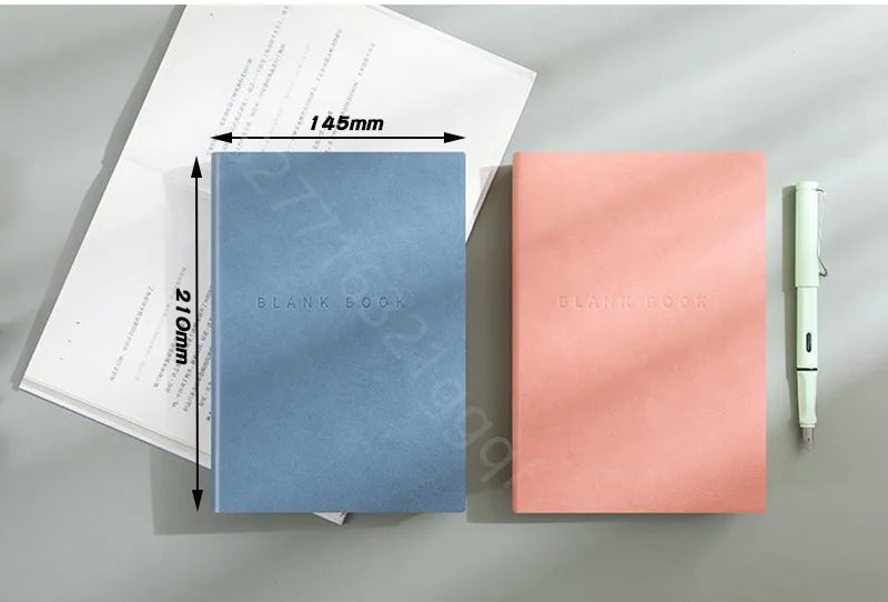 Super Thick Notebook (760pages) A5 Creativity Stationery Blank Notepads Pu cover School Office Supplies (Sketching and Graffiti)