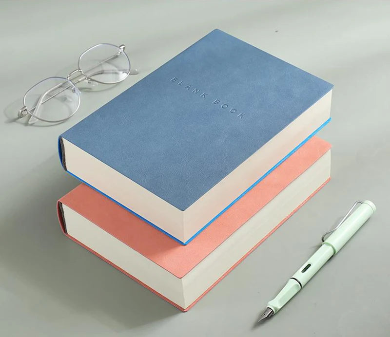 Super Thick Notebook (760pages) A5 Creativity Stationery Blank Notepads Pu cover School Office Supplies (Sketching and Graffiti)