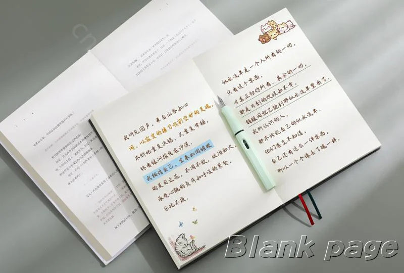 Super Thick Notebook (760pages) A5 Creativity Stationery Blank Notepads Pu cover School Office Supplies (Sketching and Graffiti)