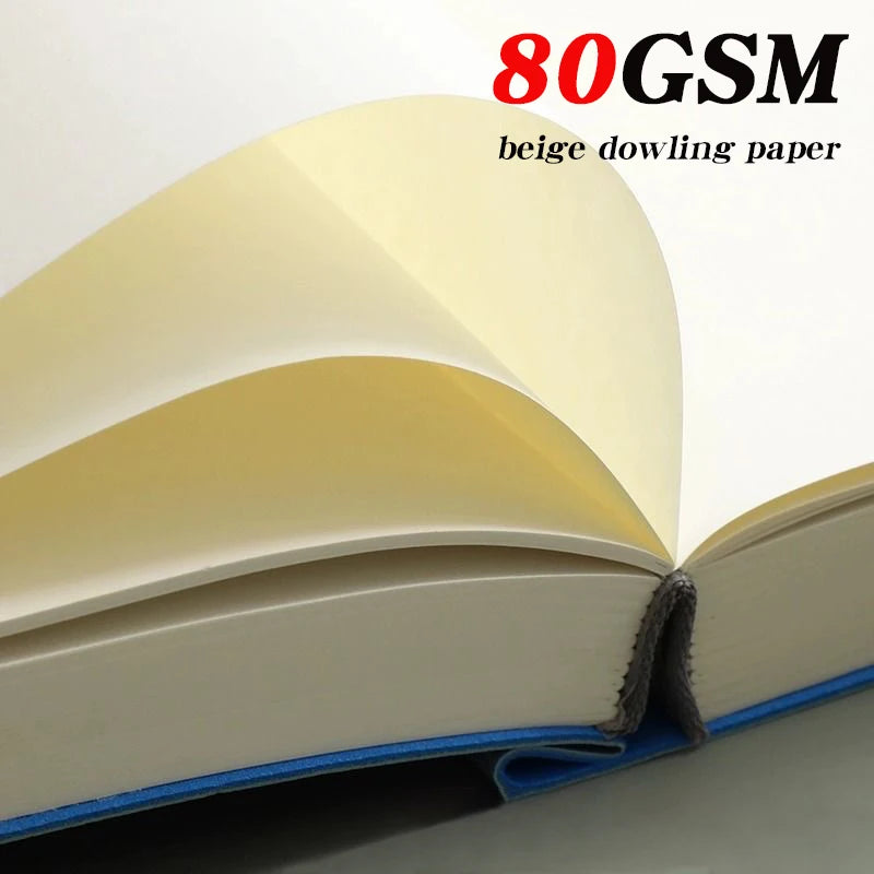 Super Thick Notebook (760pages) A5 Creativity Stationery Blank Notepads Pu cover School Office Supplies (Sketching and Graffiti)