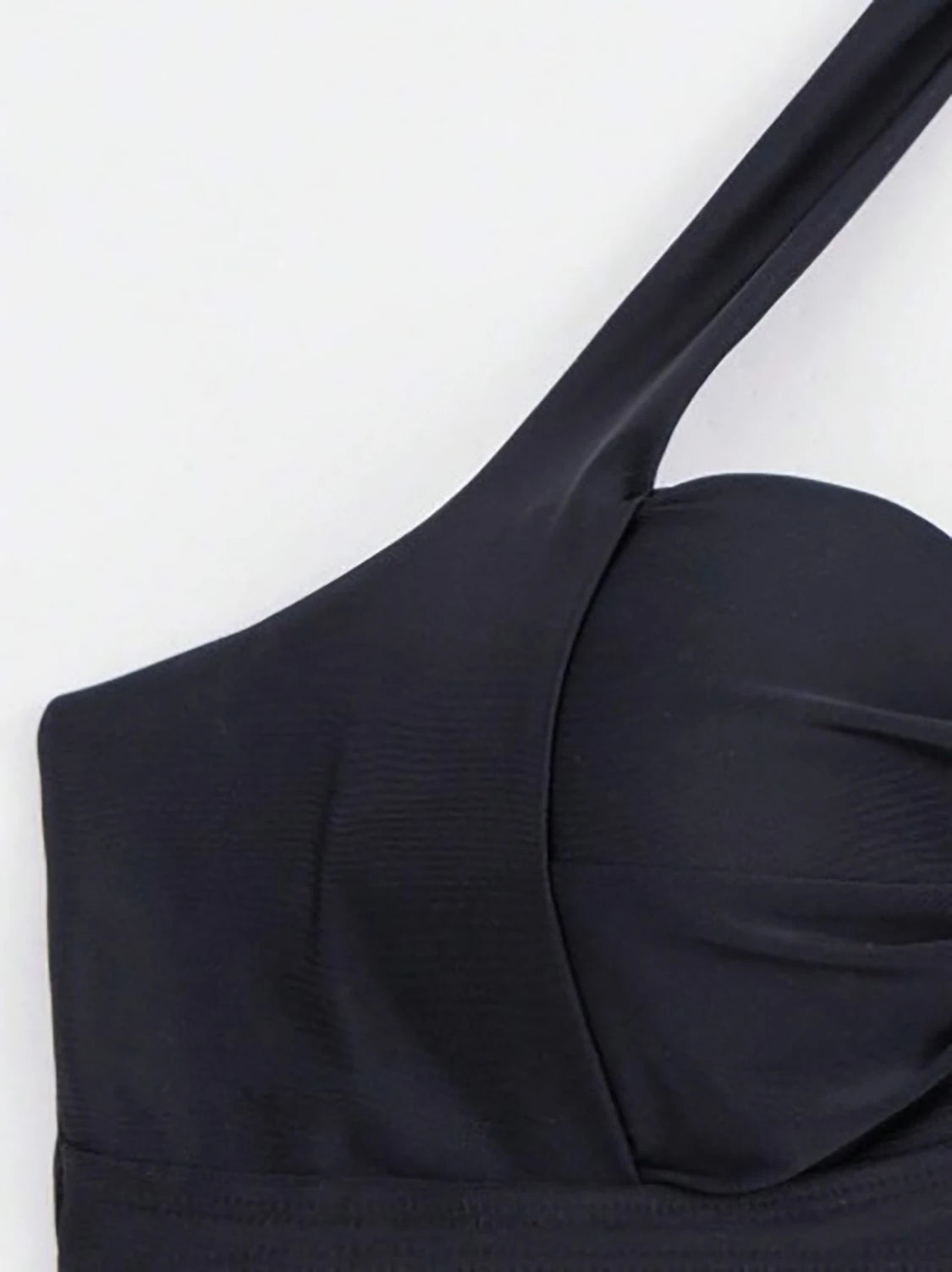 2025 European and American fashion hot selling hard bag gathered women's bikini solid color set, suitable for vacation, festival