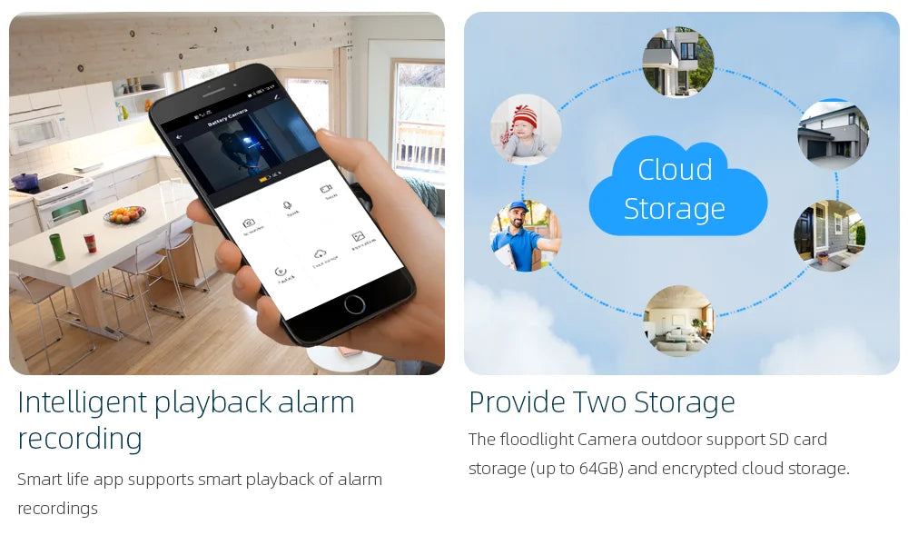 Tuya Smart 9000mAh Rechargeable Battery 3.5W Solar IP65 Outdoor Wireless WIFI 3MP Surveillance Siren CCTV Camera Alexa Google