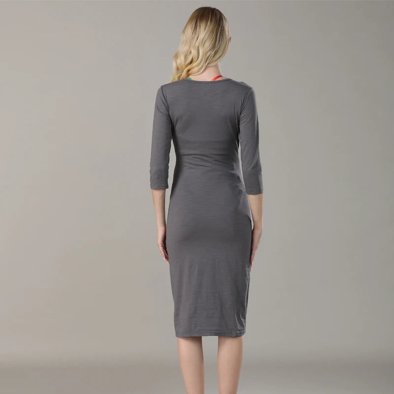 New Spring Striped Maternity Breastfeeding Dresses Pregnancy Clothes Women Pregnant Nursing Lactation Dress Drop Shipping