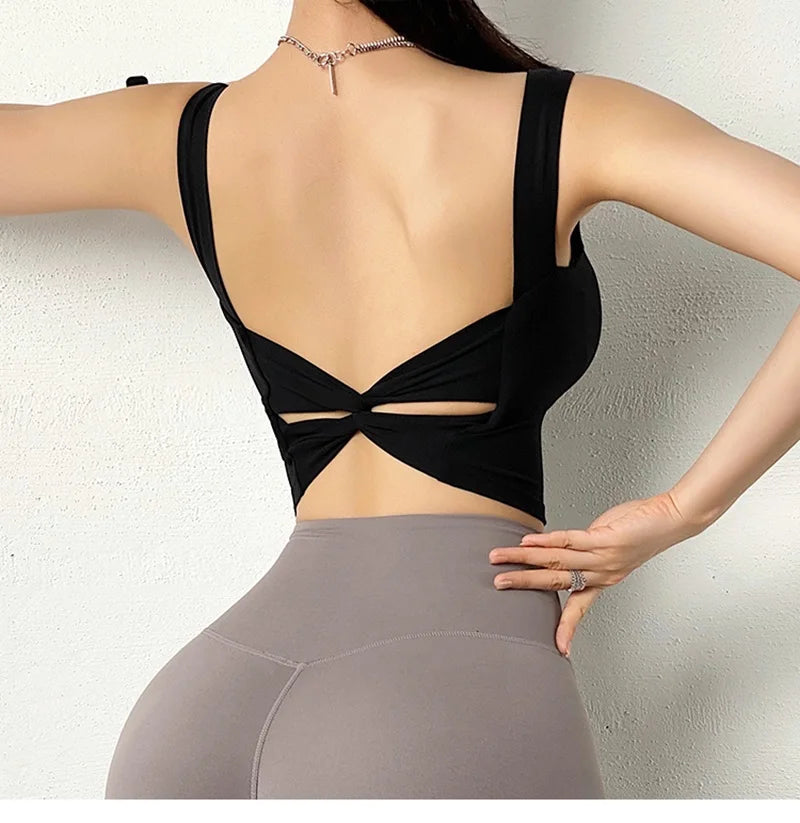 Cloud Hide Black Sports Bra Women Fitness HOT Girl Underwear Push Up Yoga Crop Top Bras Solid Athletic Vest Gym Shirt Sportswear