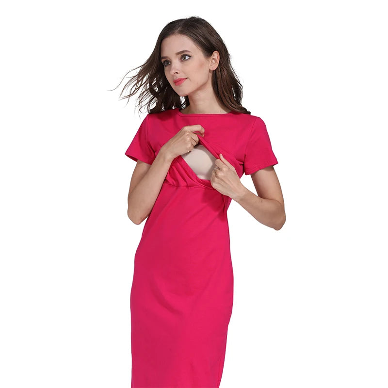 New Striped Maternity Clothes Maternity Dresses Pregnancy Clothes For Pregnant Women Nursing Breastfeeding Dresses Free Shipping