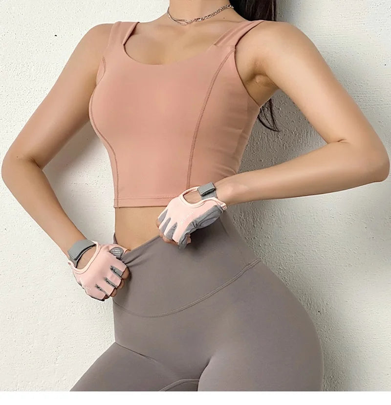 Cloud Hide Black Sports Bra Women Fitness HOT Girl Underwear Push Up Yoga Crop Top Bras Solid Athletic Vest Gym Shirt Sportswear