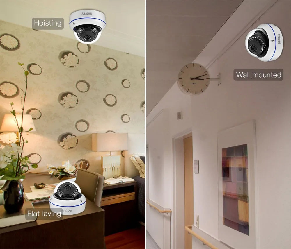 XMEYE IMX415 IMX335 IMX307 4K 8MP 6MP 3MP 2.8mm Wide Angle POE Vandalproof Audio IP Camera Face Detection Dome 15IR CCTV Camera