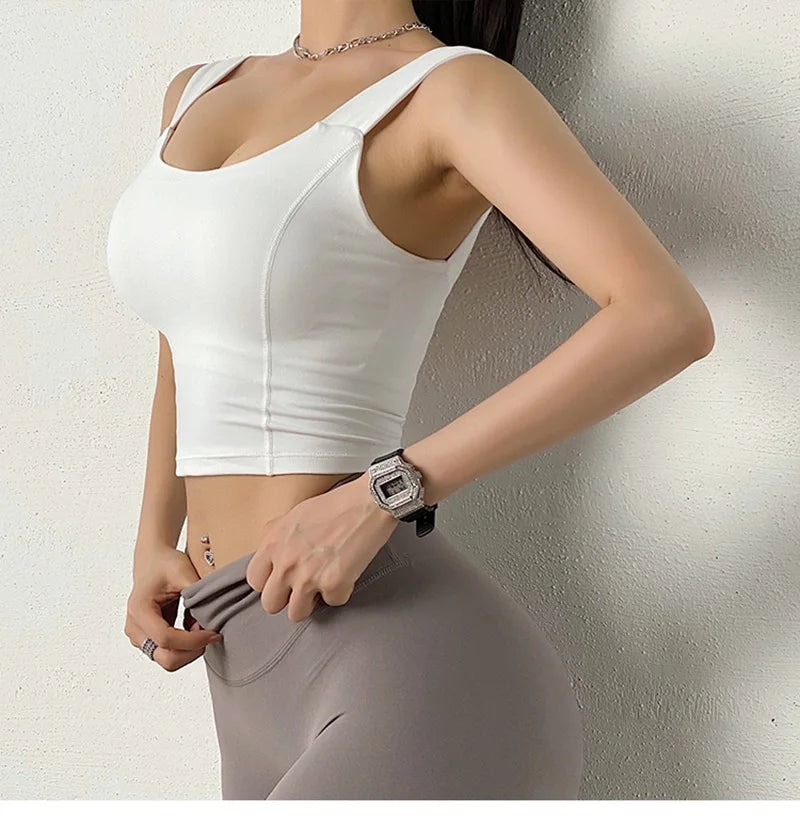 Cloud Hide Black Sports Bra Women Fitness HOT Girl Underwear Push Up Yoga Crop Top Bras Solid Athletic Vest Gym Shirt Sportswear