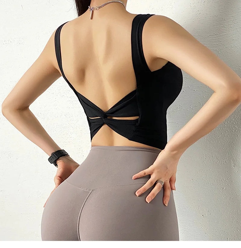 Cloud Hide Black Sports Bra Women Fitness HOT Girl Underwear Push Up Yoga Crop Top Bras Solid Athletic Vest Gym Shirt Sportswear