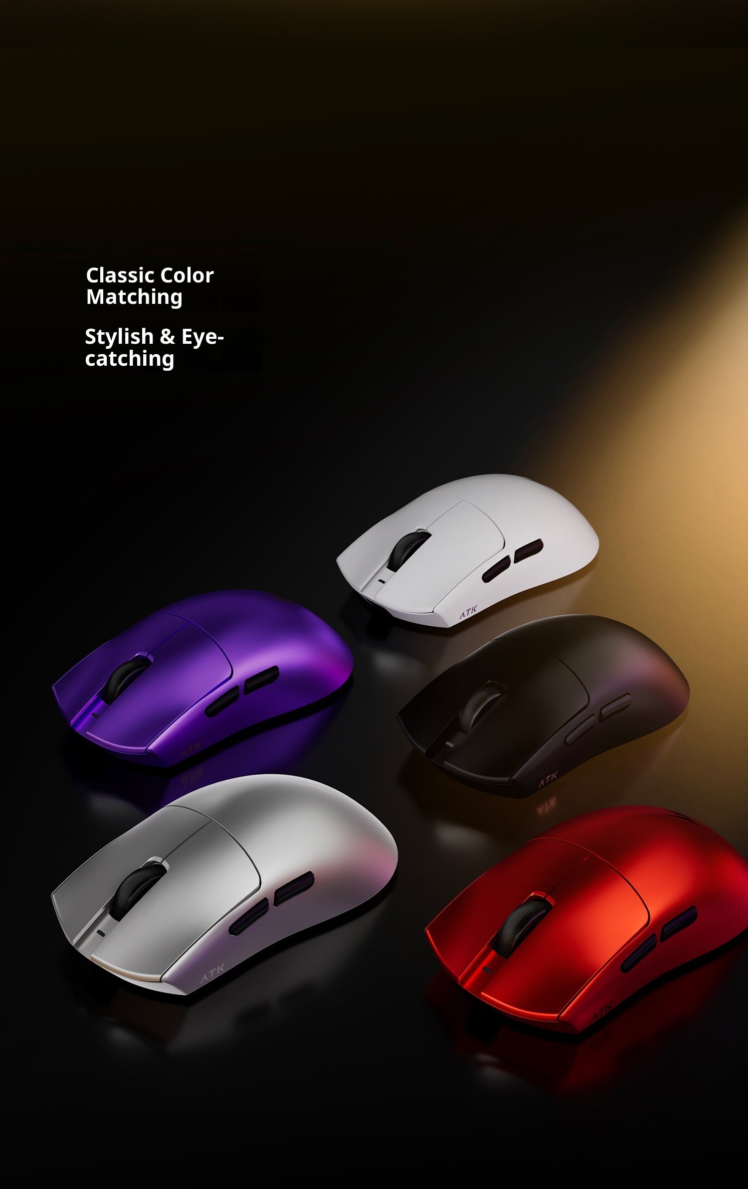 ATK x1v2 Wireless Dual 8K Dual Mode Mouse PAW3395/3950 Ultra  Gaming Mouse ULTRA MAX Ergonomics Accessory Long Batter Life Gamer