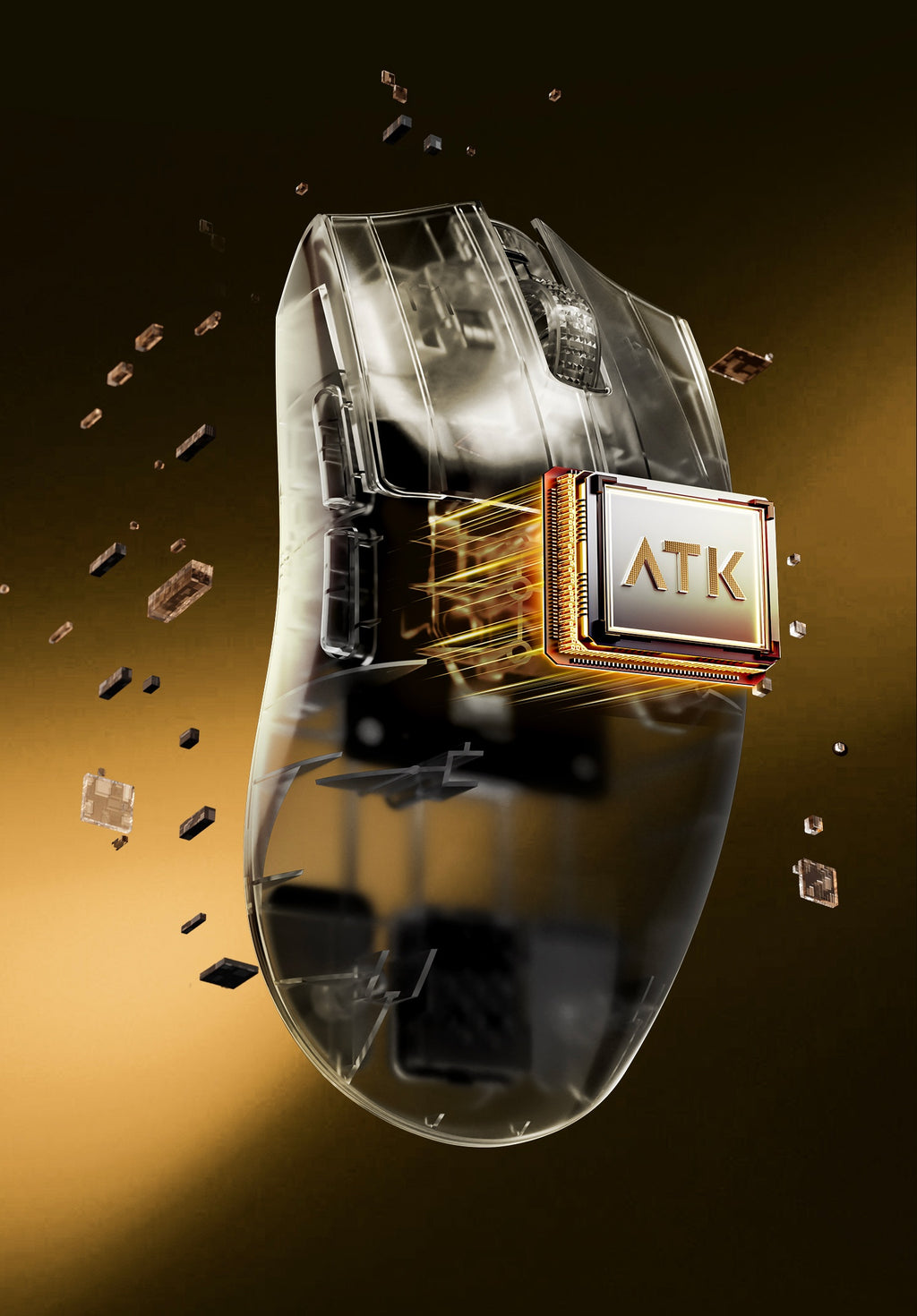 ATK x1v2 Wireless Dual 8K Dual Mode Mouse PAW3395/3950 Ultra  Gaming Mouse ULTRA MAX Ergonomics Accessory Long Batter Life Gamer