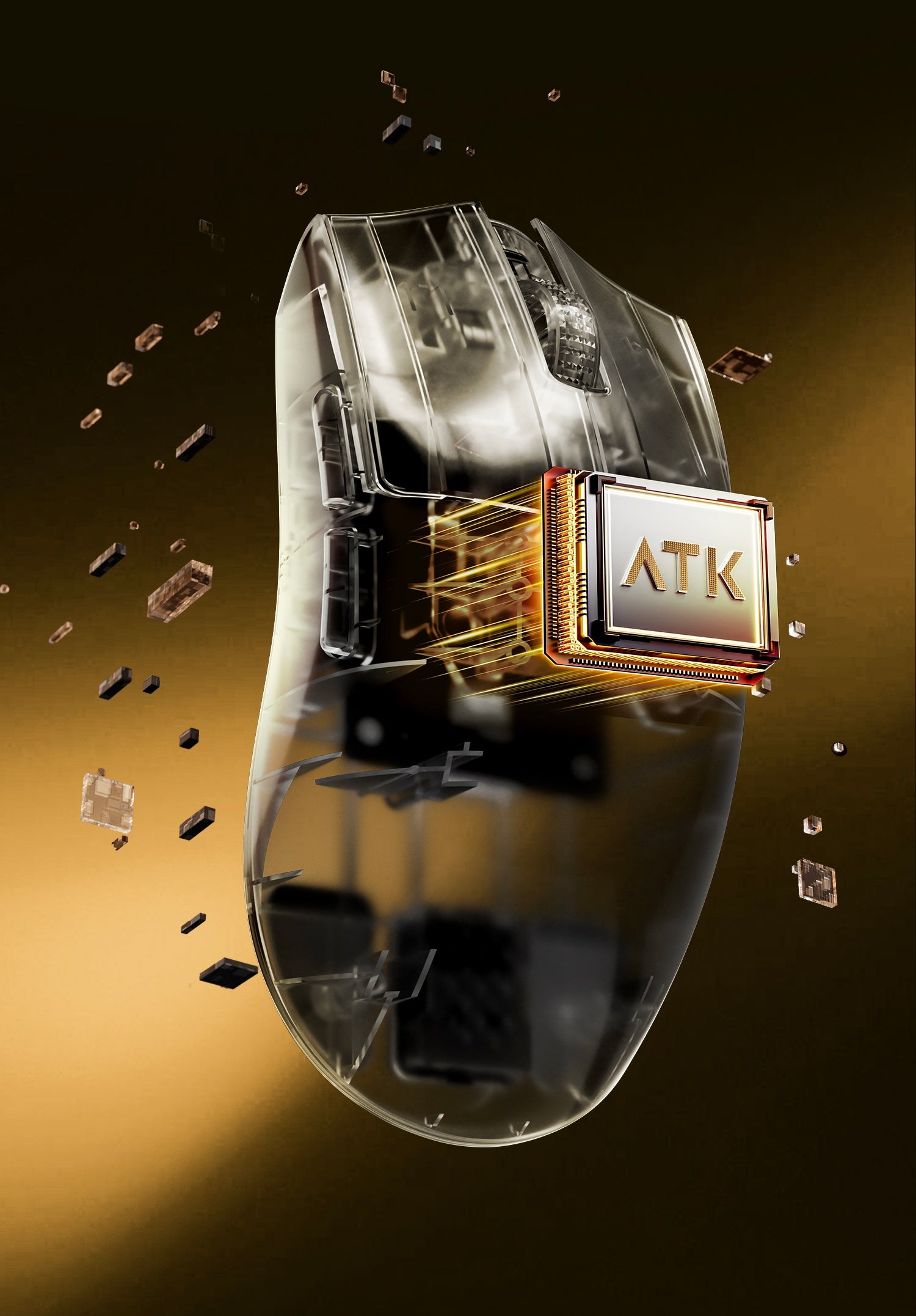 ATK x1v2 Wireless Dual 8K Dual Mode Mouse PAW3395/3950 Ultra  Gaming Mouse ULTRA MAX Ergonomics Accessory Long Batter Life Gamer