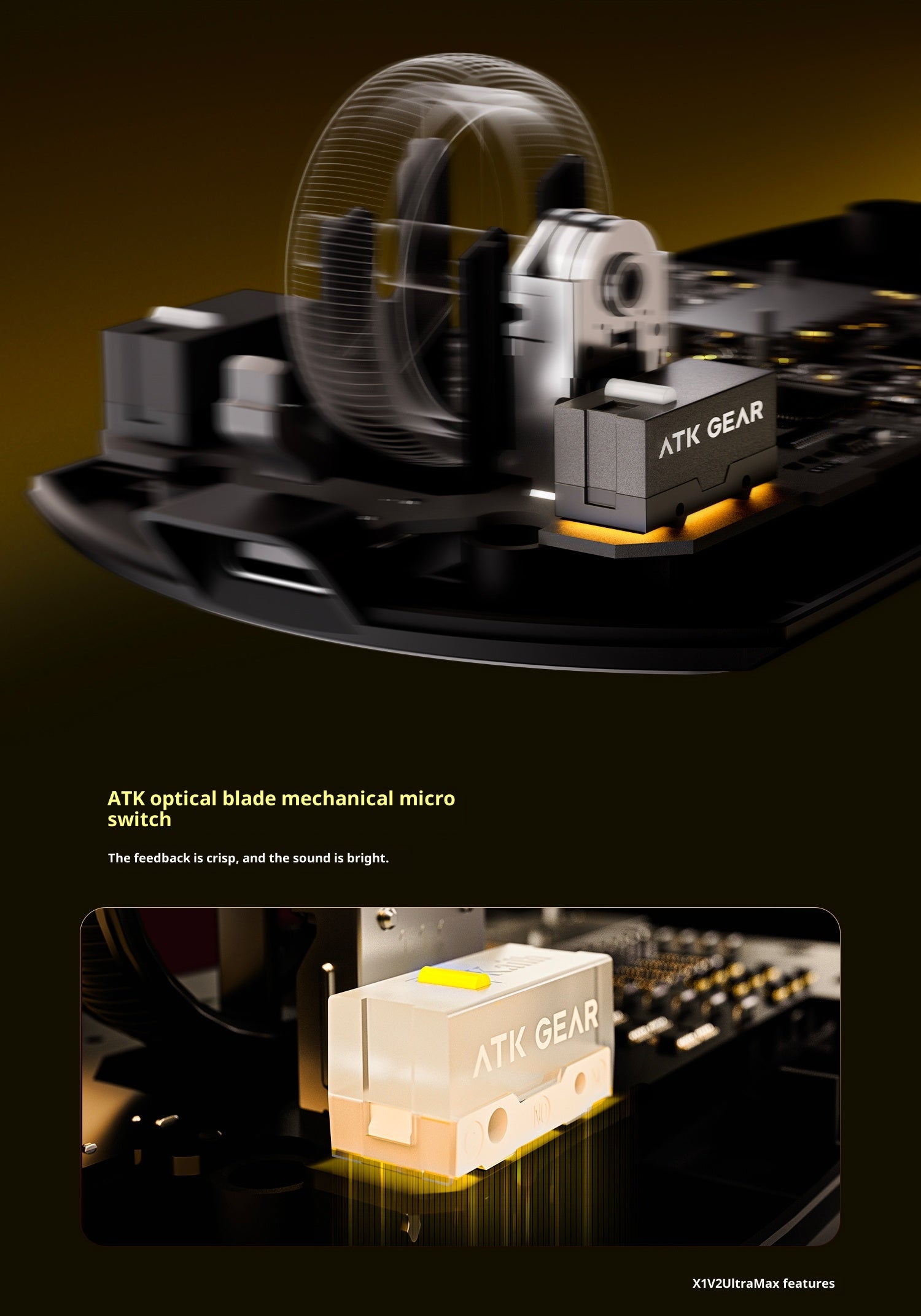 ATK x1v2 Wireless Dual 8K Dual Mode Mouse PAW3395/3950 Ultra  Gaming Mouse ULTRA MAX Ergonomics Accessory Long Batter Life Gamer