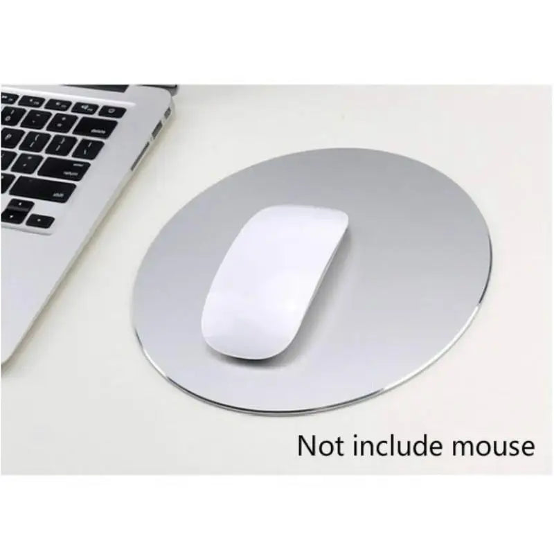 1pcs Round Gaming Mouse Pad Aluminum Alloy Metal Mouse Pad Suitable Home Office Computer Mouse Accessories