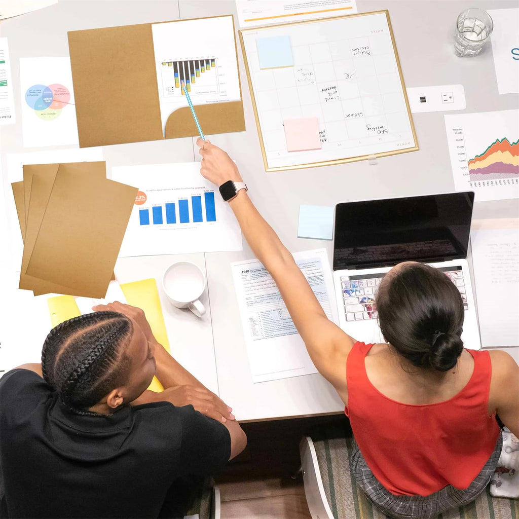 10pcs Kraft Paper Document Holder With Pockets Thick A4 Presentation Folder For Office School Supplies Stationery