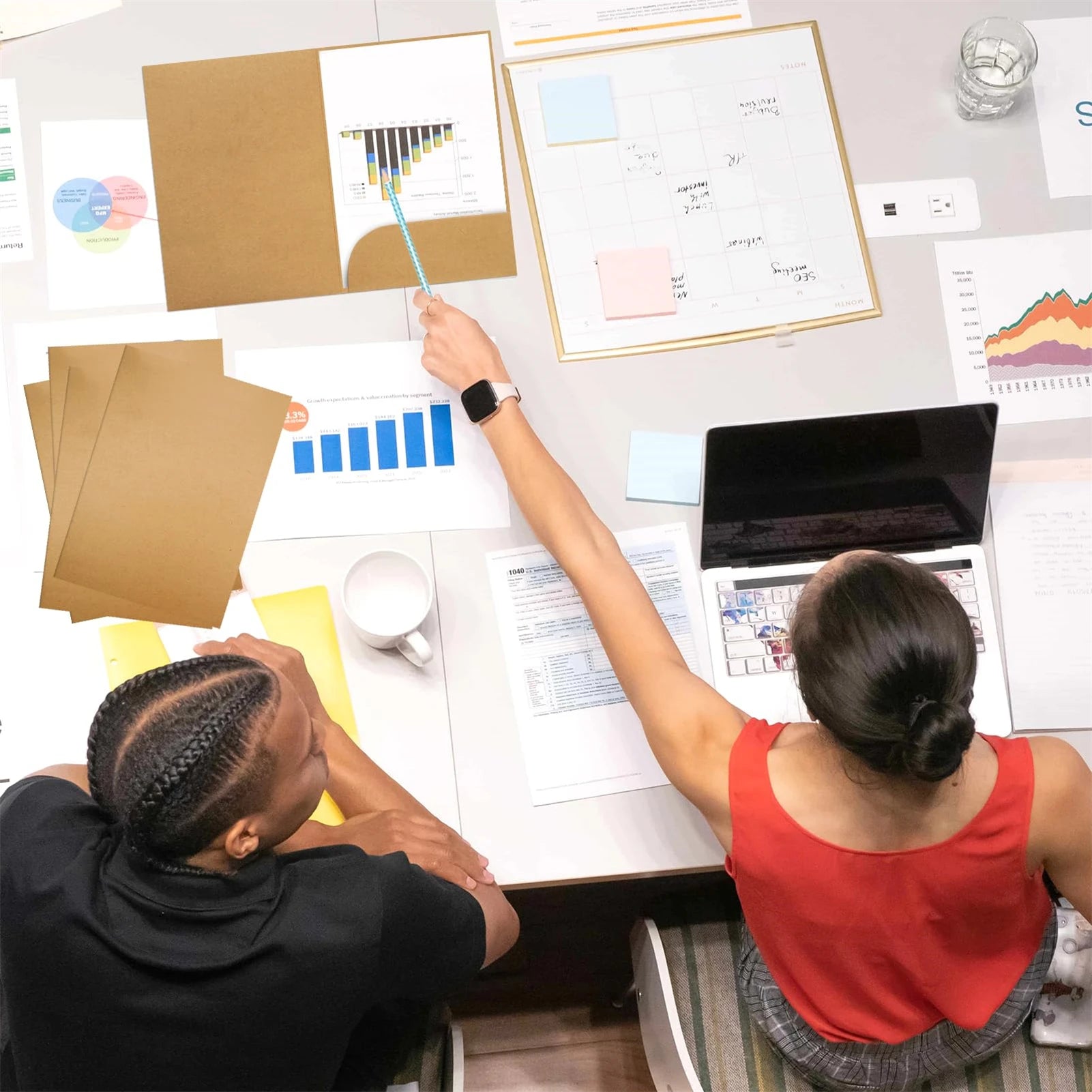 10pcs Kraft Paper Document Holder With Pockets Thick A4 Presentation Folder For Office School Supplies Stationery