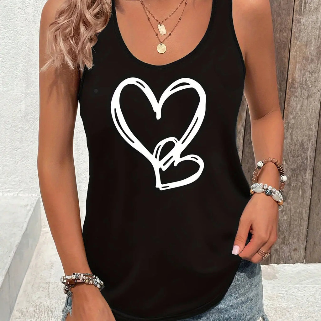 printed Summer women's loose and personalized dream catcher mesh printed vest top T-shirt comfortable sleeveless