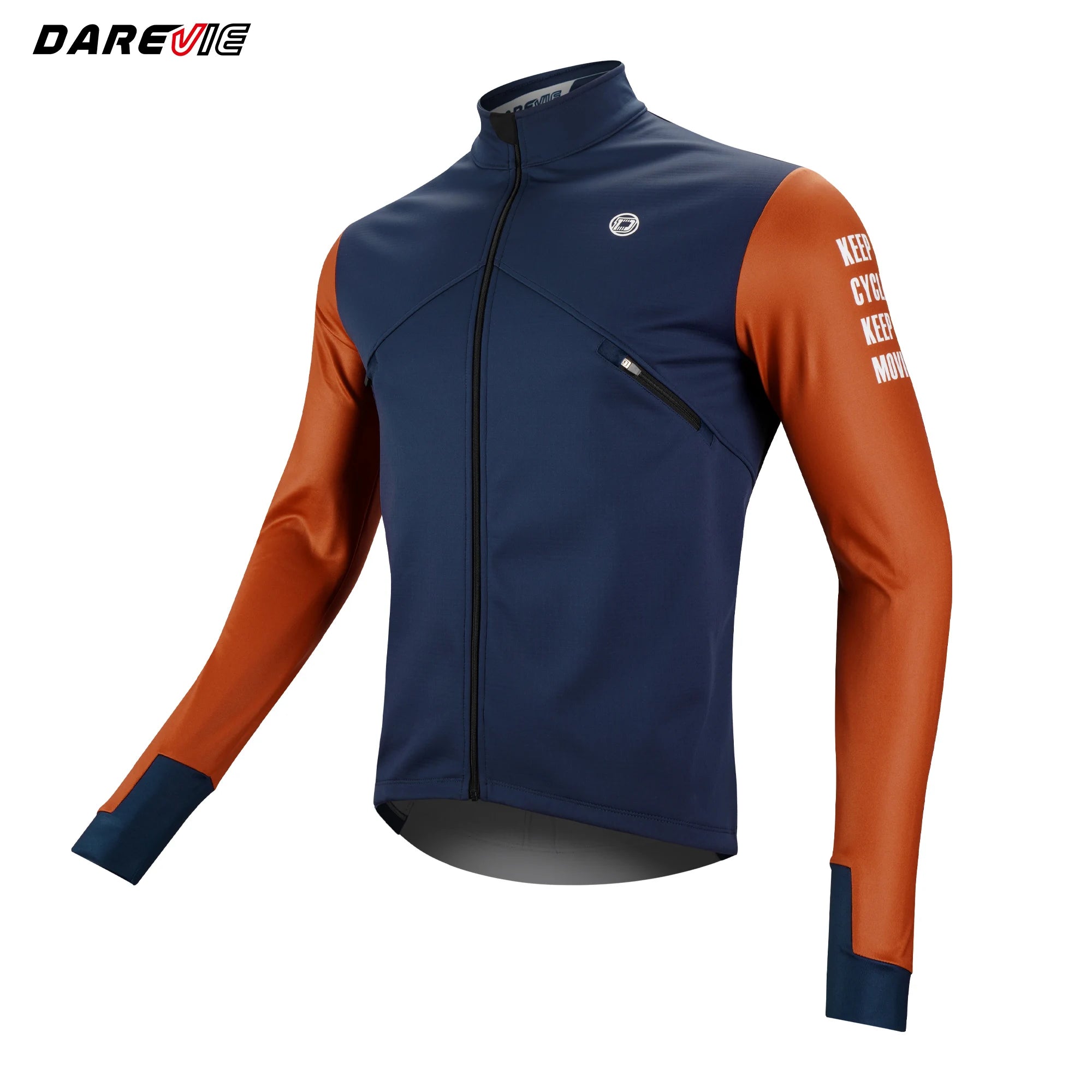DAREVIE Cycling Men's Jacket WindProof Fleece Pro Cycling Jackets Longsleeve Warm Soft Brushed Pro Breathable Bicycle Clothing