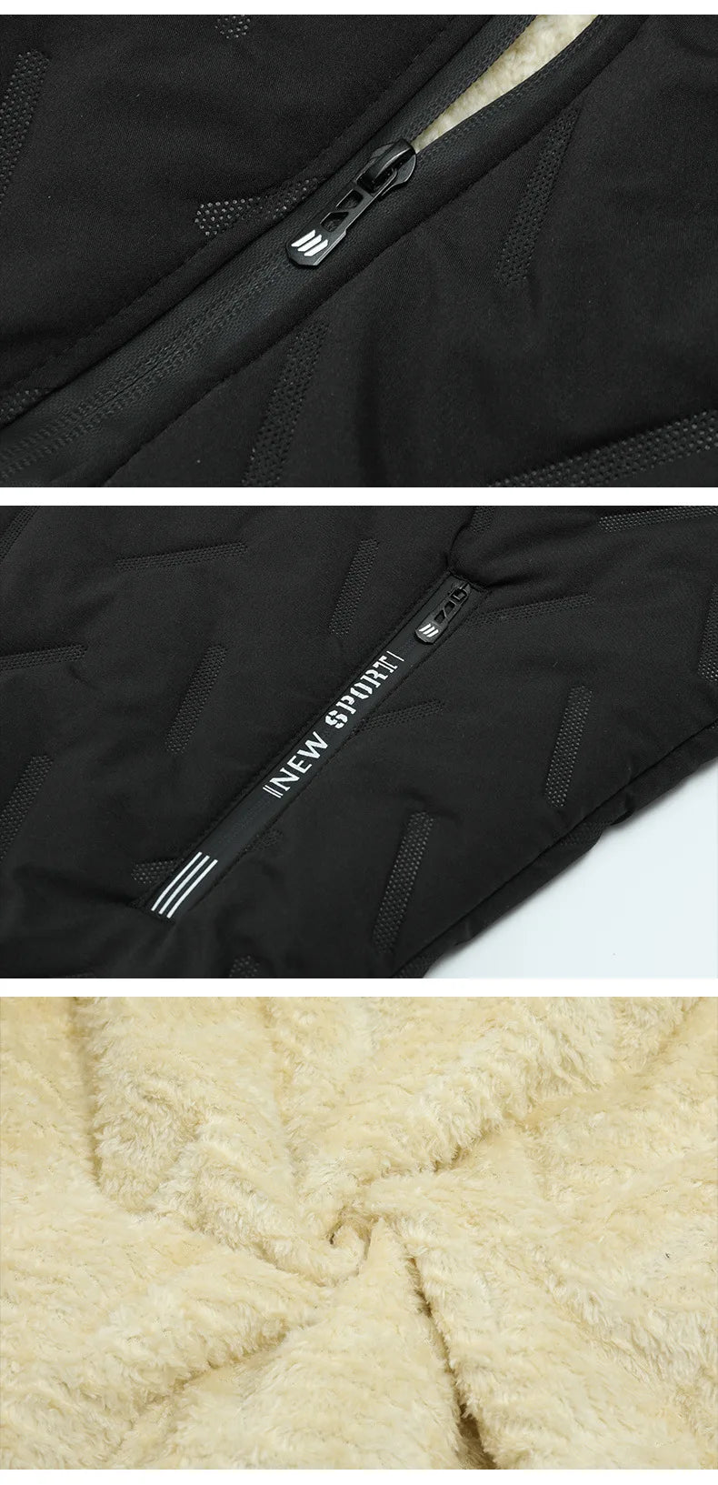 Men's Winter 1-3Pc Tracksuit Set Warm Thickened Jacket Pants Vest Matching 3pcs Fashion Casual Loose Fleece-Lined Outfit For Man