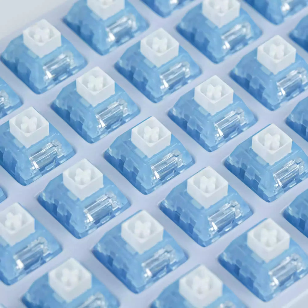 Kailh Box Arctic Fox Switch Clicky Tactile Keyboard Switches 5 Pin 56 gf Tactile Stick feel Mechanical Keyboard Gaming Sawitches