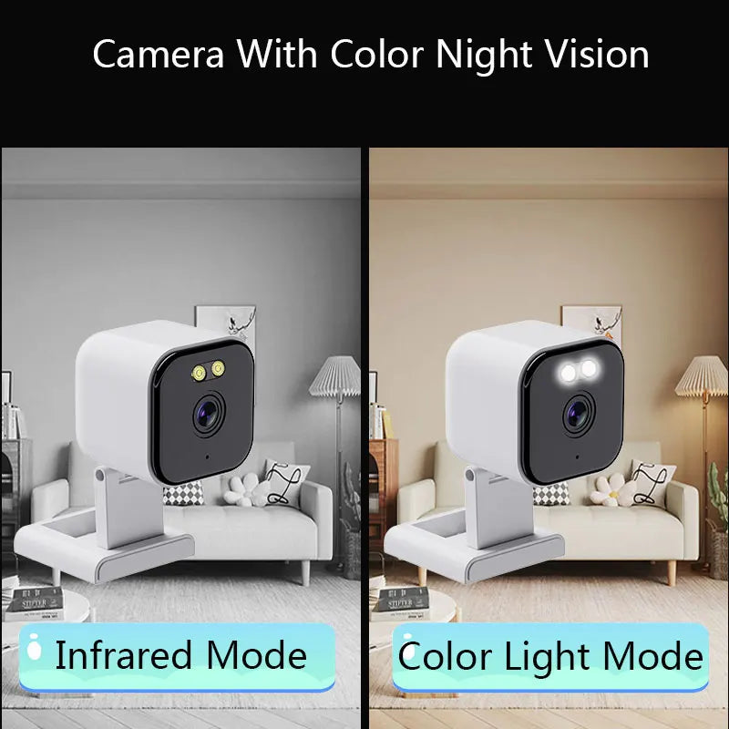 WiFi Tuya Camera Smart Home Security Camera 4MP HD Color Night Baby Monitor Two Way Audio Video Surveillance Security