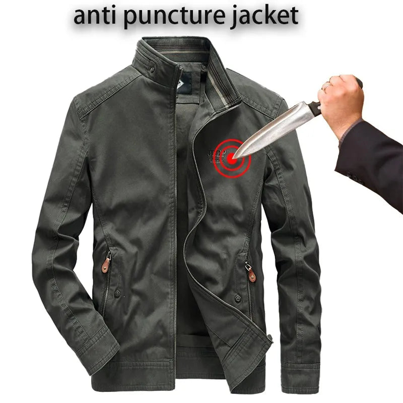 Fashionable Safe-stab Proof Jacket Military Tactical Knife Invisible Flexible Cutting Chopping Resistant Police Fbi Clothing