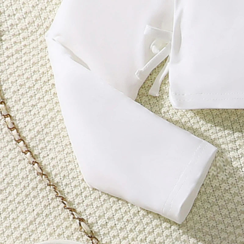 2024 New Spring Autumn Girls Matching Clothes 8-12 Years Solid Color Vacation Party Daily Casual Clothing Korean Style Outfits