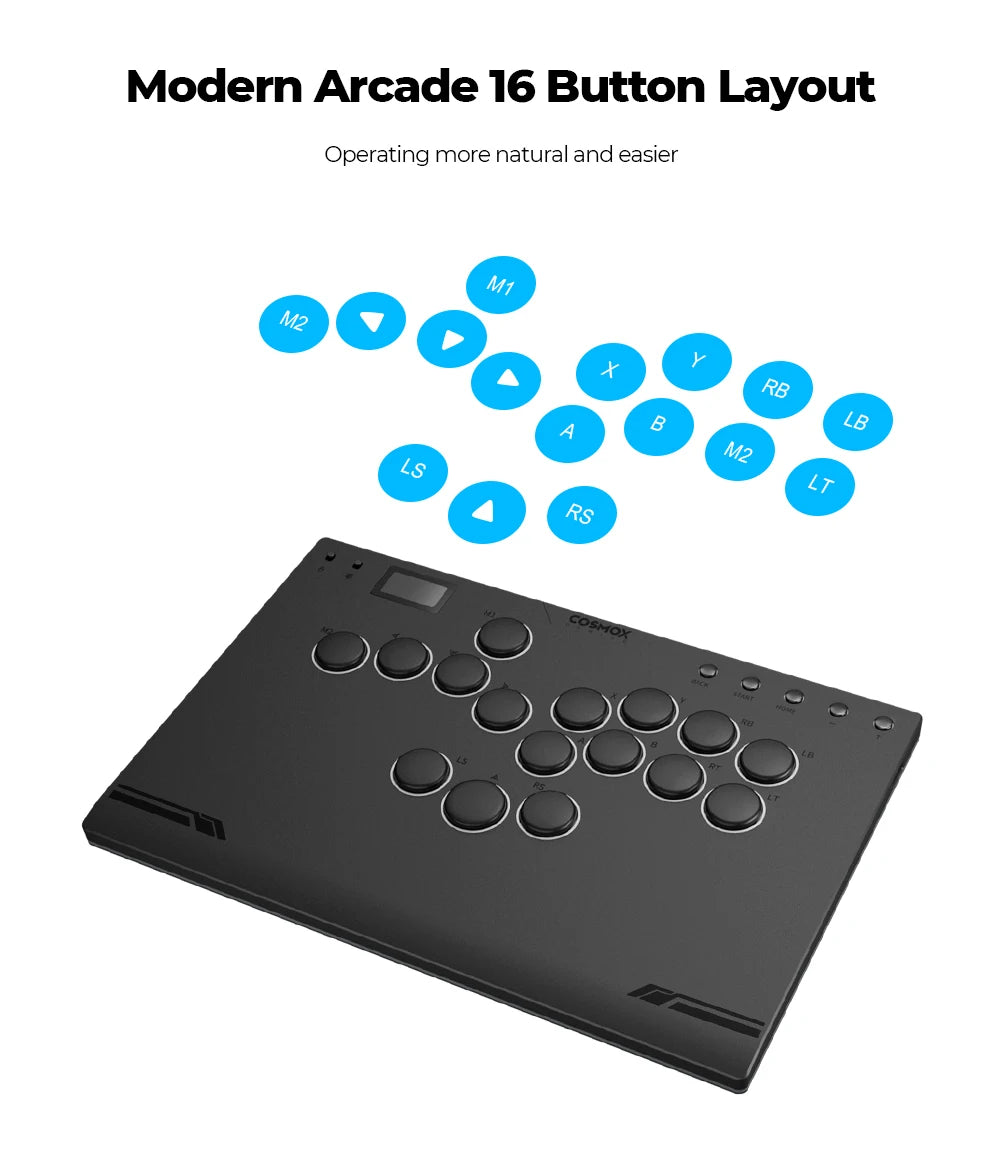 Haute42 M-Ultra Gen 2 Aluminium Alloy Leverless Hitbox Controller  For PC/ Ps4 / ps5/Steam Stickless Arcade Stick Controller