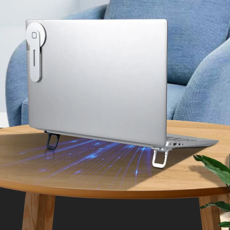 2/4pcs Portable Zinc Alloy Laptop Support Stand With 2 Adjustable Angles Foldable Invisible Laptop Riser For Macbook Notebook