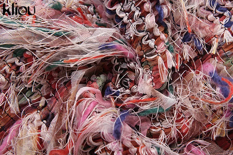 kliou Stacked Pleated Women Mini Dress 2024 New Stunning O-neck Body-shaping Patchwork Vestidos Female Attractive Party Frock