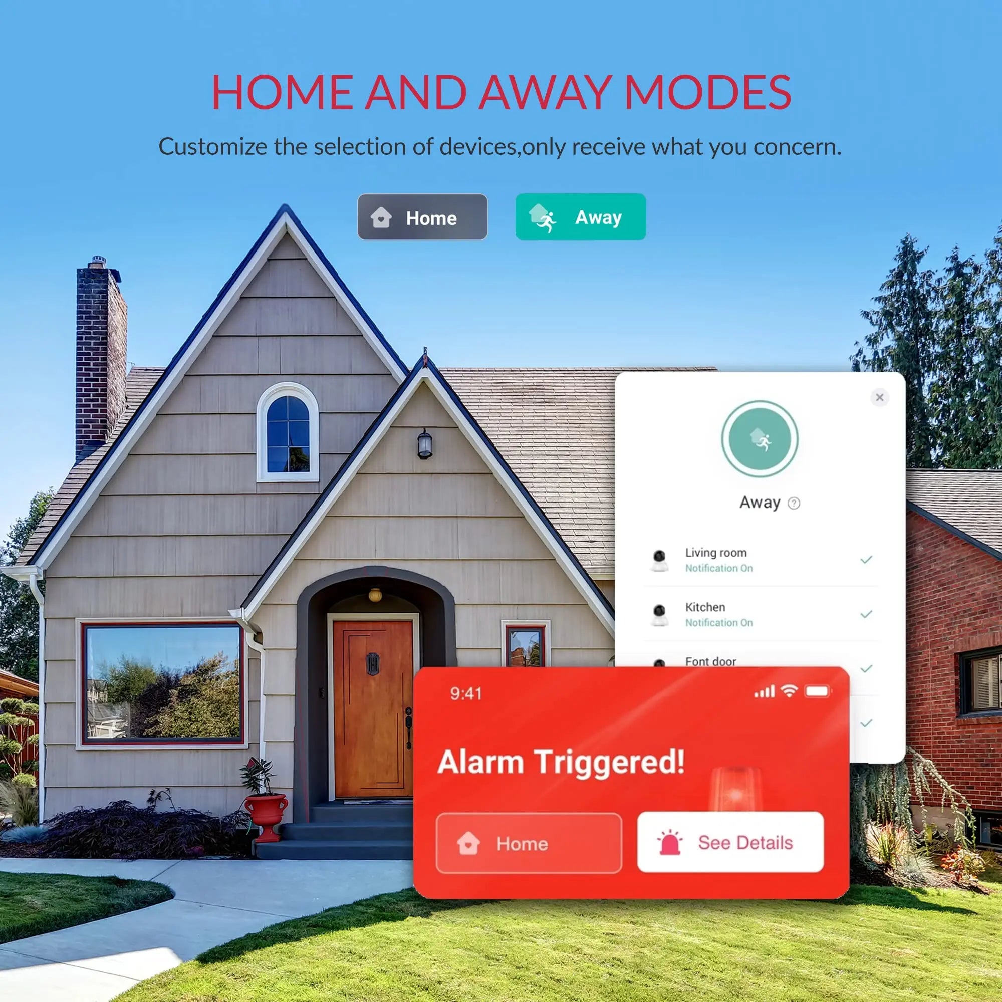 2K Security Camera Kit 1/2/4pcs YI Pro, Indoor Cameras with Smart Detection, Phone App for Baby Pet Monitoring