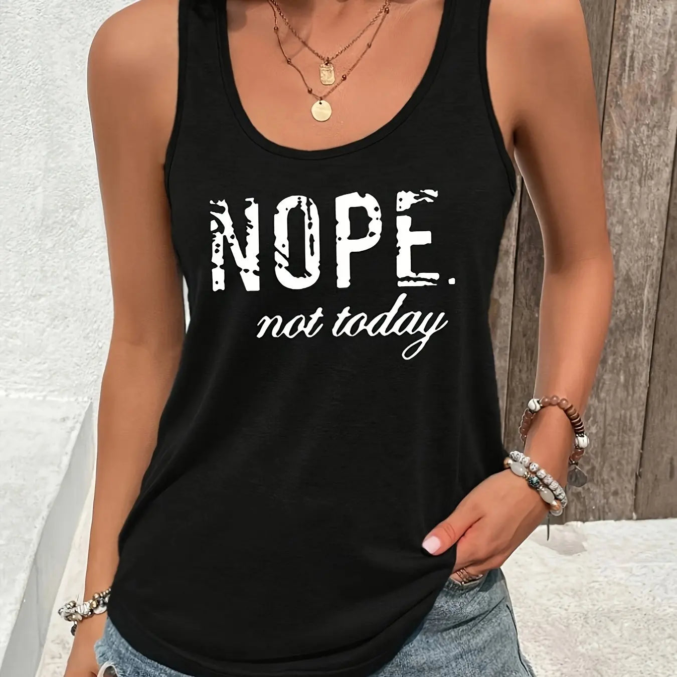 Loose plus size wing pattern printed round neck white vest summer casual sleeveless top women's clothing