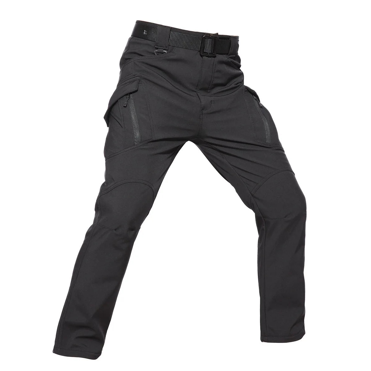 Men's Fleece Lined Winter Warm Tactical Pants Waterproof Hiking Casual Thermal Work Cargo Pants Insulated Skiing Outdoor Sports