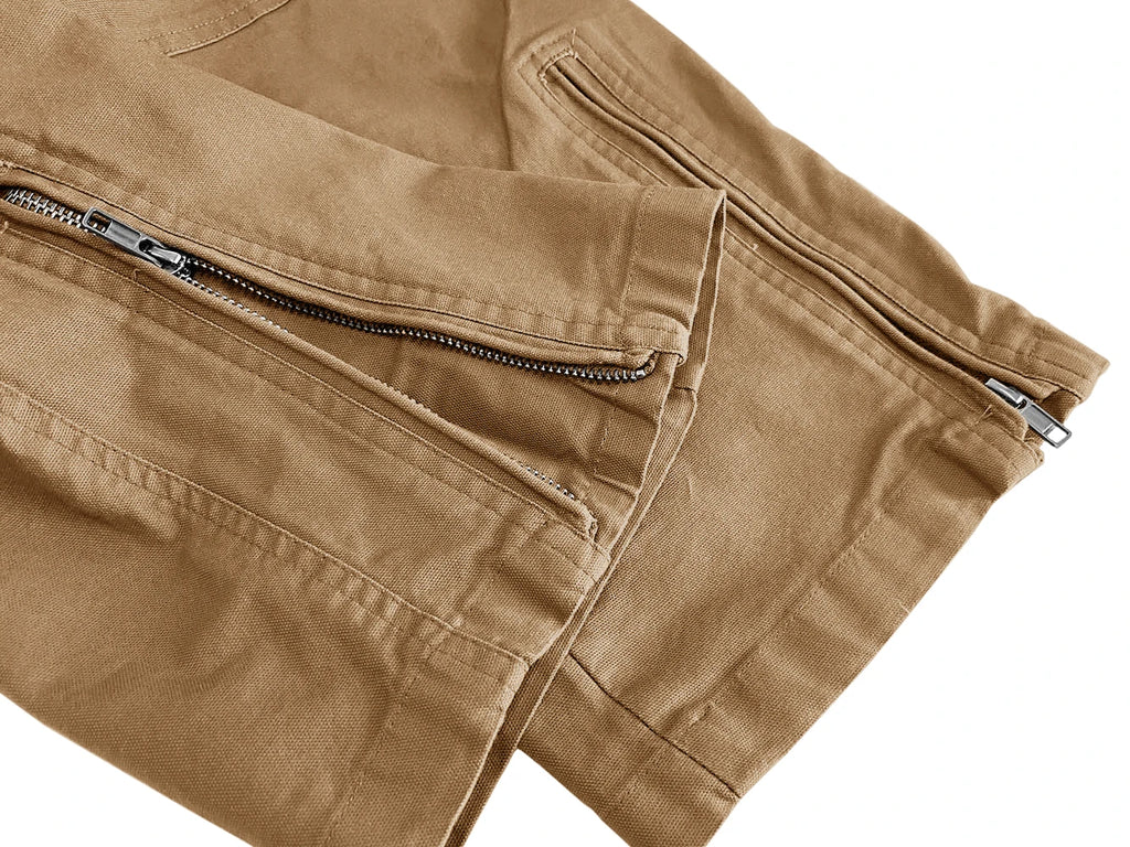 TACVASEN Safari Ripstops Multi-Pockets Work Pants Mens Outdoor Cargo Pants Spring Autumn Casual Cotton Hiking Combat Trousers