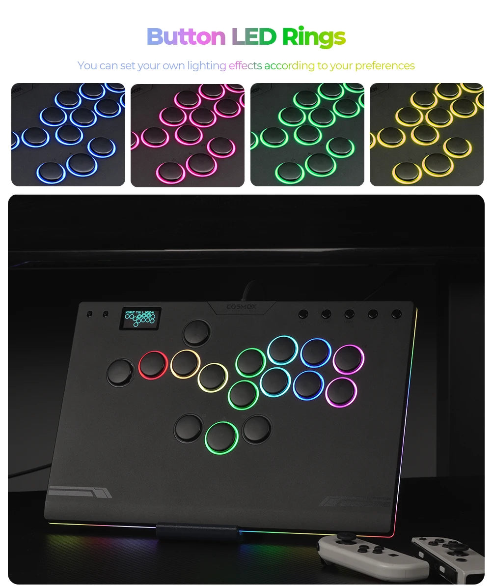 Haute42 M-Ultra Gen 2 Aluminium Alloy Leverless Hitbox Controller  For PC/ Ps4 / ps5/Steam Stickless Arcade Stick Controller