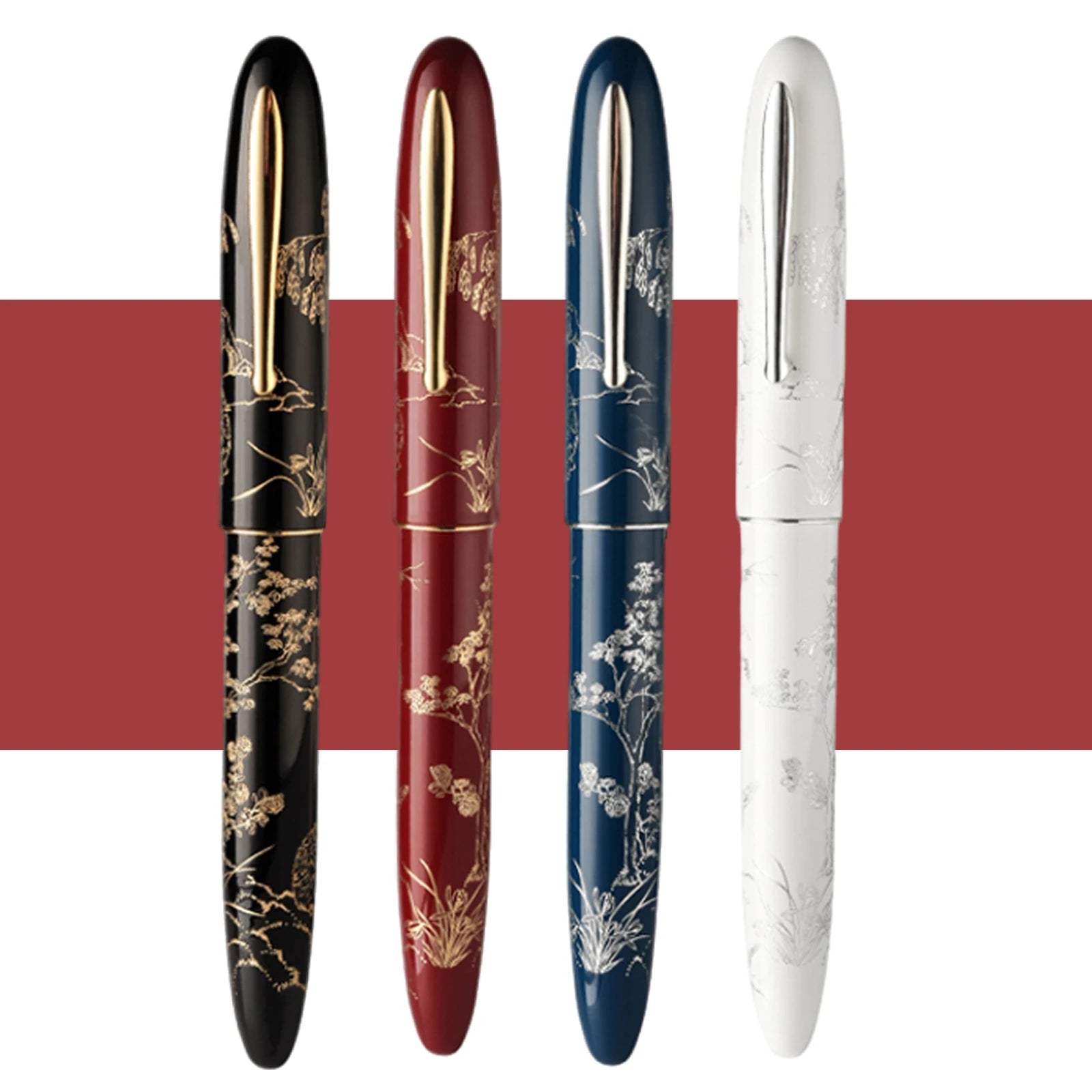 Hongdian N23 Fountain Pen Rabbit Year Limited High-End Students Business Office Writing supplies Gold Carving student  gift pens