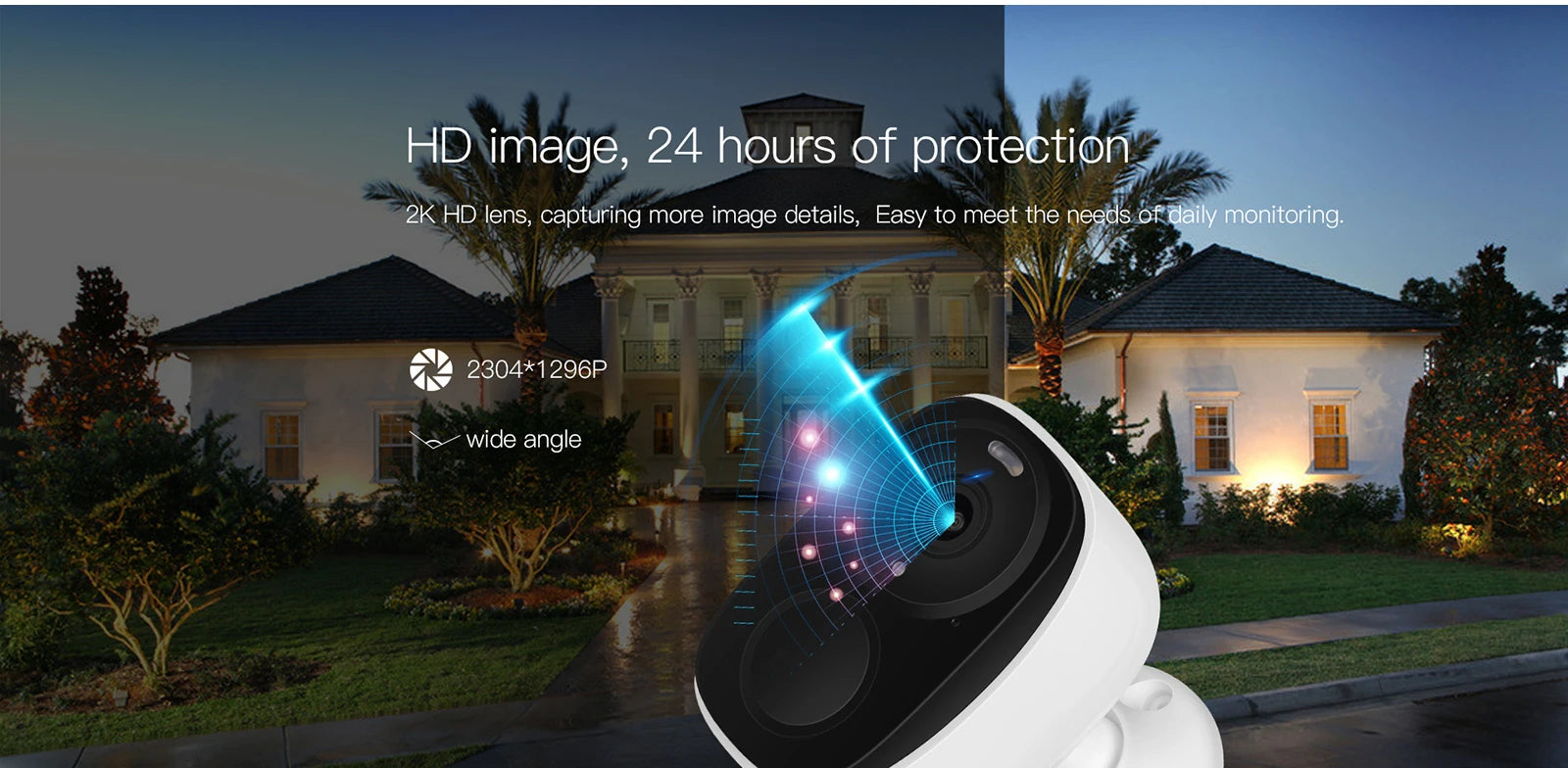 WIFI Survalance Camera 3MP Security Protection Outdoor IP Camera Smart Home Night Vision Video Recorder Battery Powered