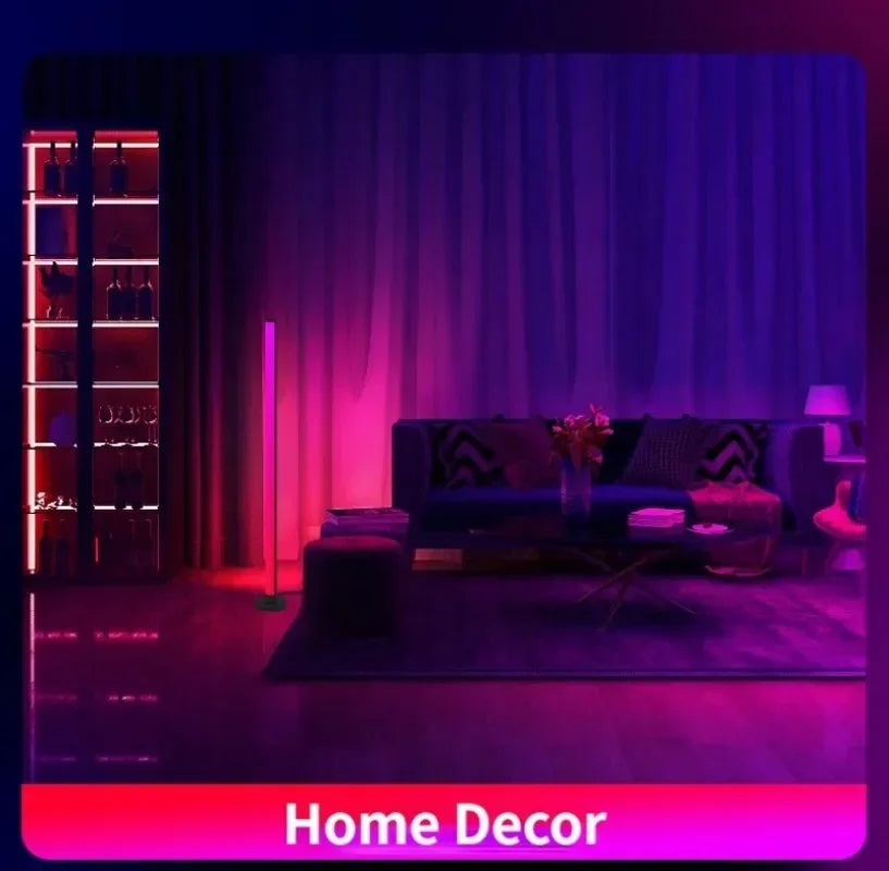 EISSLOLY 2PCS Intelligent RGB Floor Lamp APP Control Music Synchronized Corner Lighting Room decoration Standing Lights