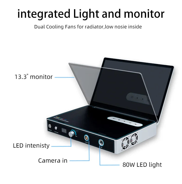 Medical Full HD Endoscope Unit Endoscopic Camera System Endoscopy Equipment With LED Light Source For ENT Surgical Visualization