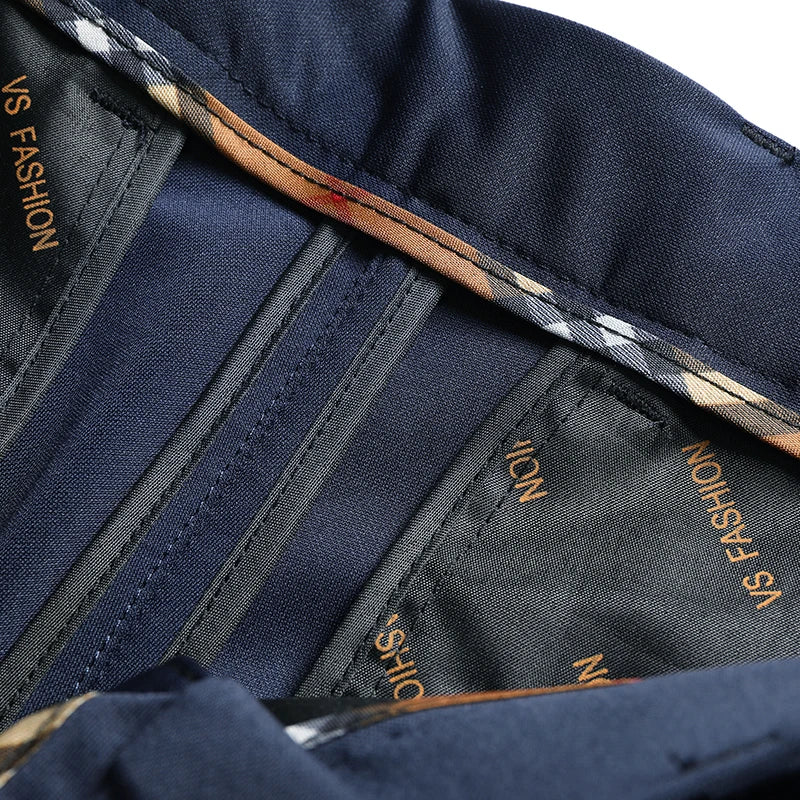 29-42 Men's Summer Pants Thin Straight Stretch Casual Pants with No Trace No Ironing Fabric Silky and Cool Feeling