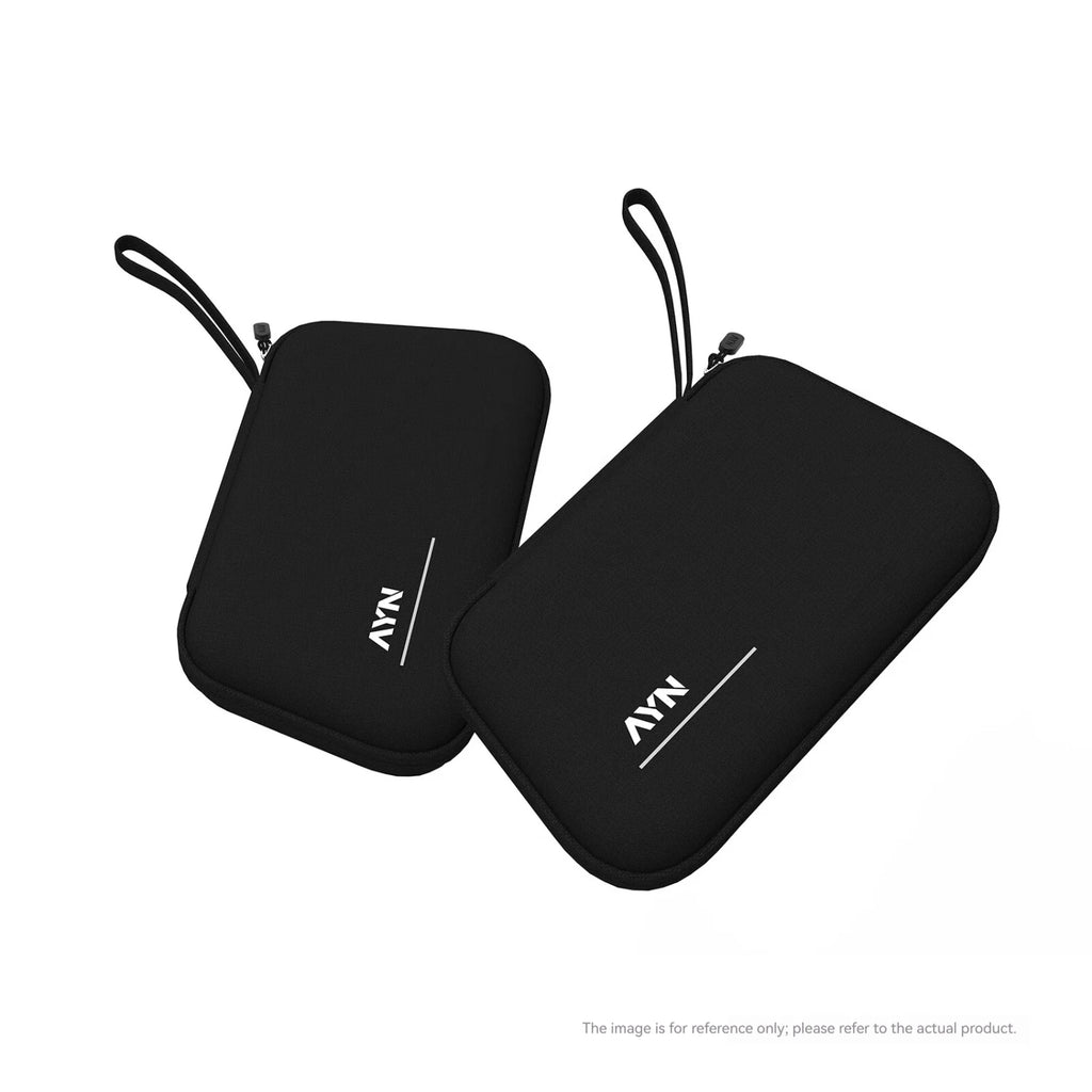 AYN THOR Protective Case Dual Screen Flip Up Handheld Device Gaming Accessories Storage Bag Lanyard Soft Bag For AYN THOR Gifts