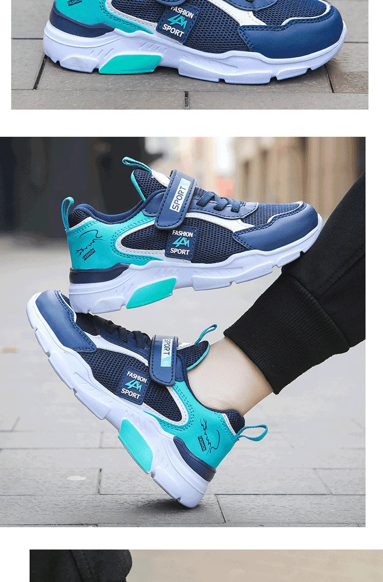 Kid Sneakers Sport Shoes for Boys Girls Fashion Children Breathable Mesh Comfort Casual Non-Slip Outdoor Running Shoes