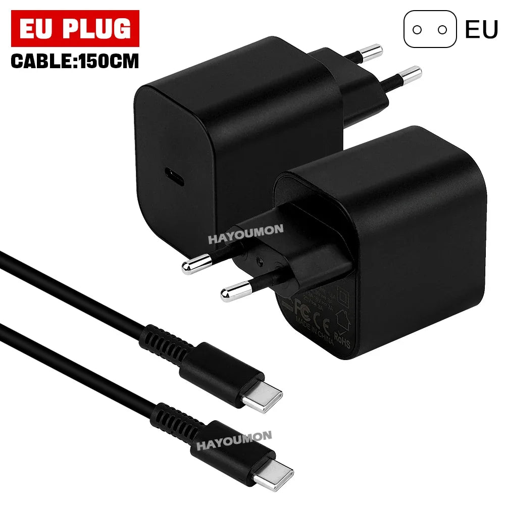 60W Type C AC Adapter For Switch 2 Fast Charger Power Supply Support TV Mode Wall Charger For Switch 2 Gaming Accessories