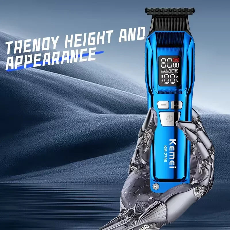 Kemei KM-2797 KM-1102 Professional Electric Hair Clipper Kit Rechargeable Hair Trimmer Shaver for Men USB Charging Beard Razor