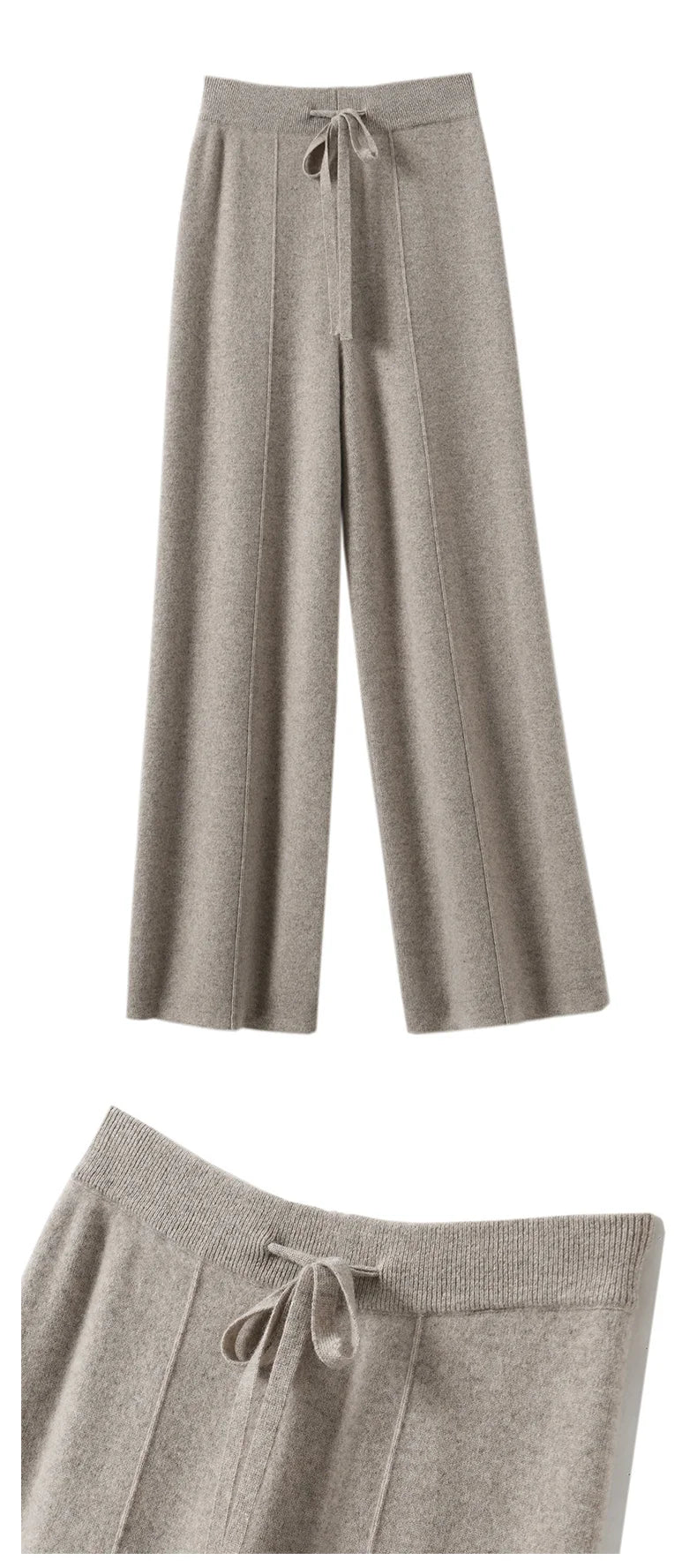 2023 New Autumn and Winter  Women Cashmere Fashion Pants Knitted Loose Cashmere Women Pants Women