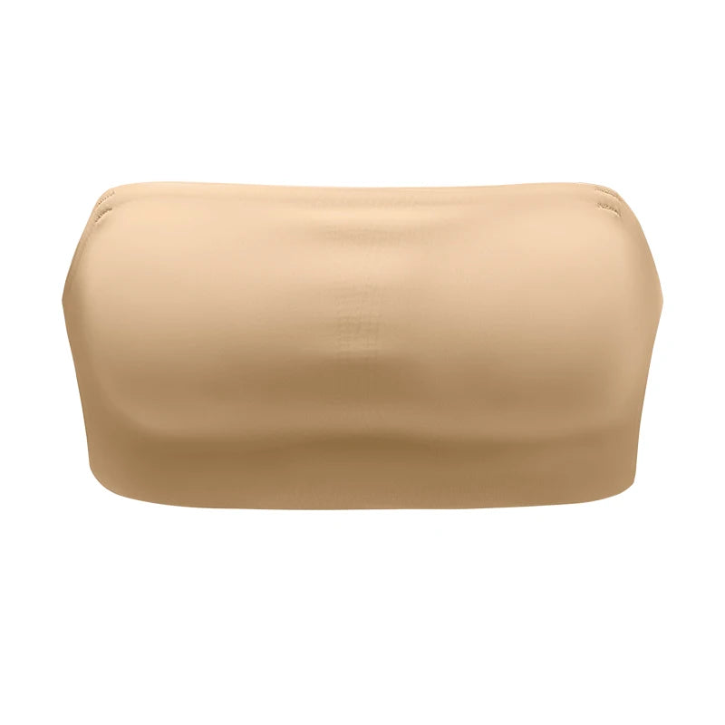 1Pc/3Pcs/Pack New Design Removable Padded Soft Ice Silk Traceless Women Wire Free Seamless Bra For Women Strapless Bra