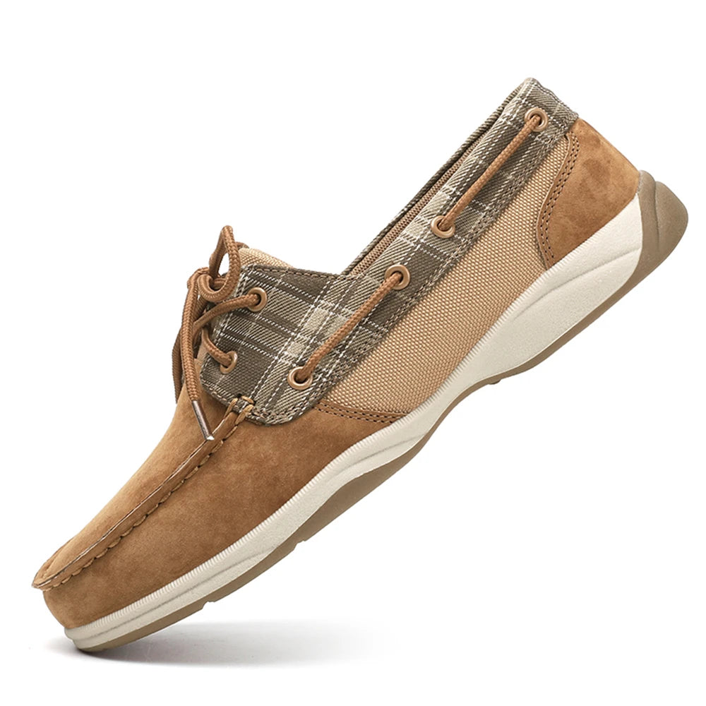 Men's Plus Size Luxury Boat Loafers - Premium PU Upper, Breathable Lining, Soft Insoles, Anti-Slip Sole, Lightweight & Comfortab