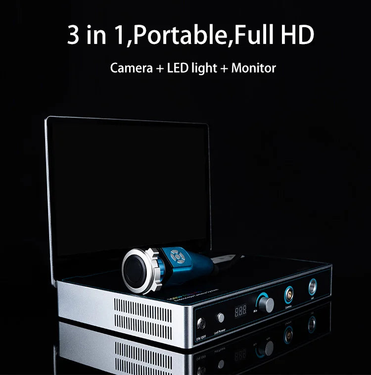 Medical Full HD Endoscope Unit Endoscopic Camera System Endoscopy Equipment With LED Light Source For ENT Surgical Visualization