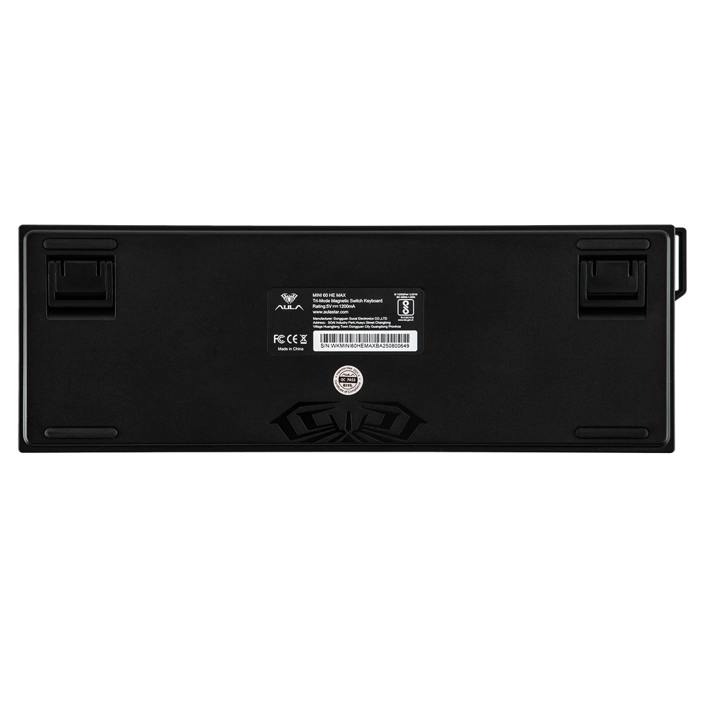 AULA MINI60 HE MAX 60% ANSI US Layout Wired/BT/2.4Ghz Wireless Hall Effect Mechanical Gaming Keyboard 8K Hz Polling for WIN/Mac