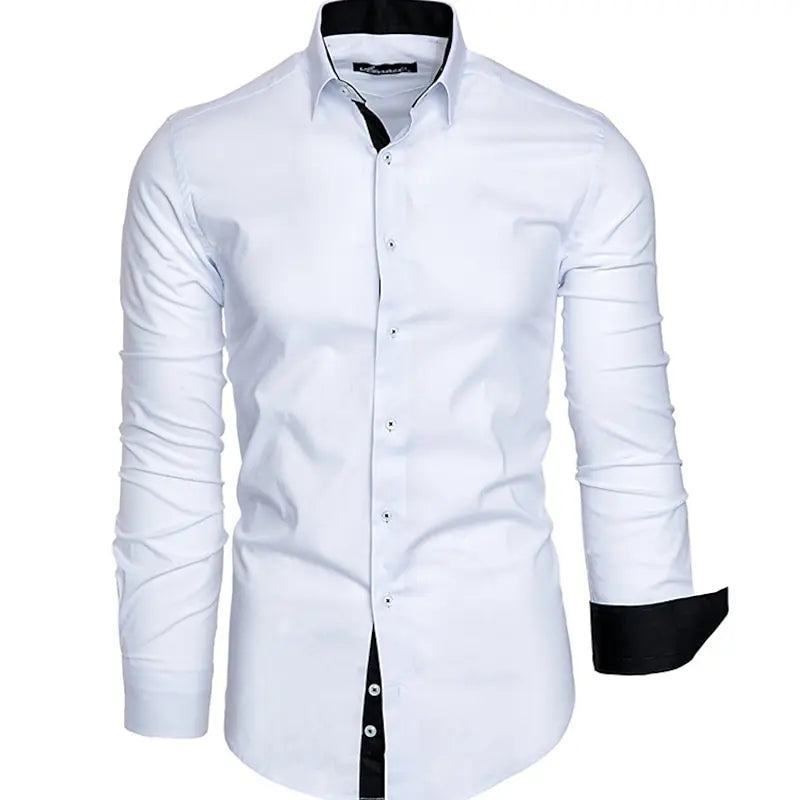 Men's Long Sleeve Button Formal Shirt 3D Printed Deep Gothic Style Summer Street Clothing Flap-Collar Shirt